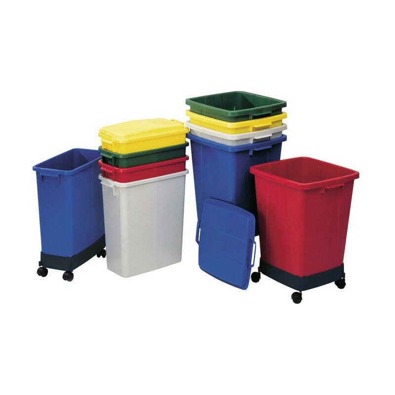 

Recogedor de residuos y material reciclable 60l A590xL285xF555mm PE amarillo GRAF