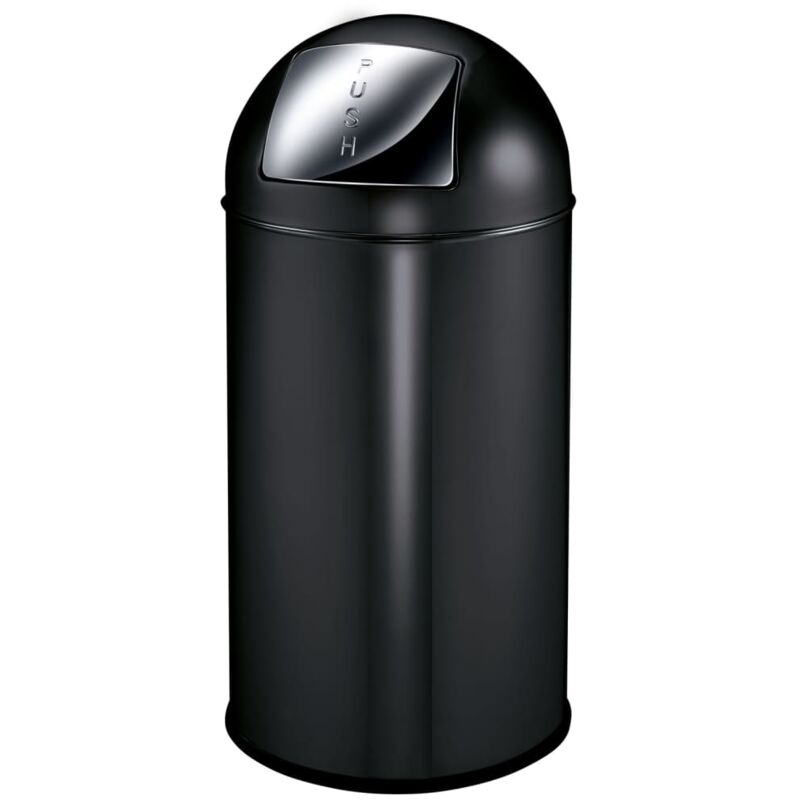 

Papelera Pushcan 40 L negro mate - Negro - EKO