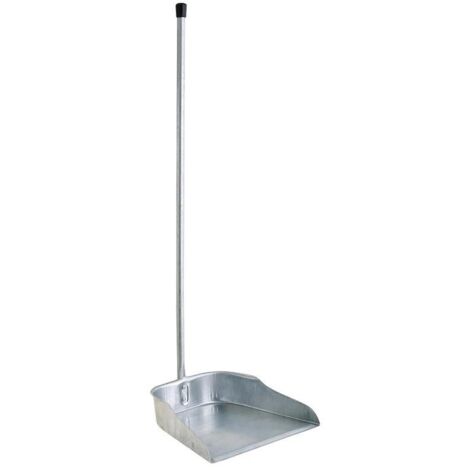recogedor galvanizado con mango 77 cm