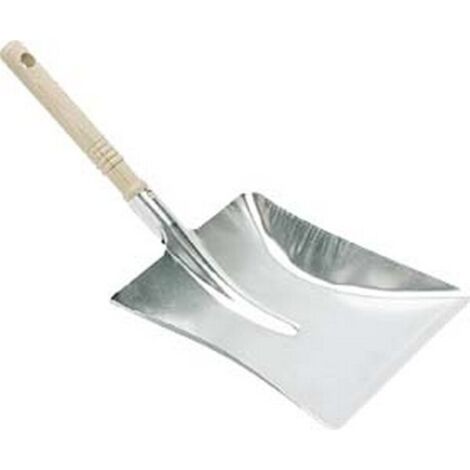 Recogedor metálico de 22x44 cm con mango de madera Nölle PROFI BRUSH