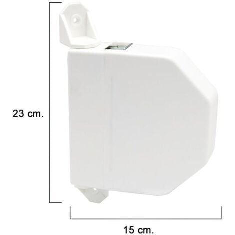 WOLFPACK LINEA PROFESIONAL recogedor persiana abatible blanco cinta 22 mm.