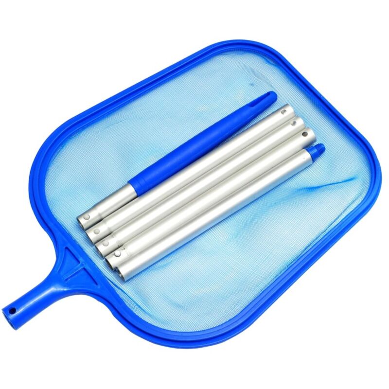 Gre - Recogehojas De Superficie Con Mango De Aluminio De 5 Seccion