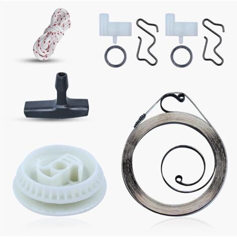 Recoil Pull Starter Ressort Poulie Poignée Grip Kit De Corde pour STIHL MS180 MS170 MS210 MS230 MS250 021 023 025 017 018 Tronçonneuses