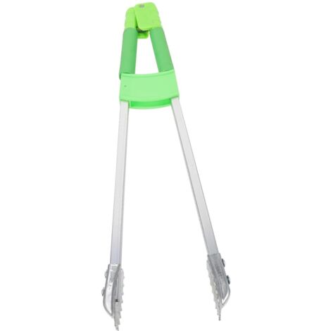Recolector de basura portátil con mango corto, herramienta antideslizante con pinzas para recoger basura en suelos y zonas de difícil acceso, fácil y cómodo de usar.
