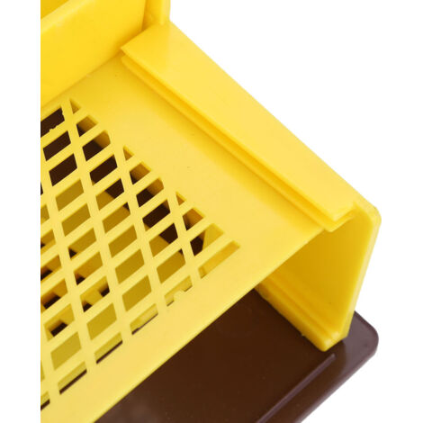 Recolector de polen para apicultura, plástico amarillo, 37 x 13,5 x 9 cm, para la entrada de la colmena, modelo trampa, fácil montaje, 1 pieza, nuevo