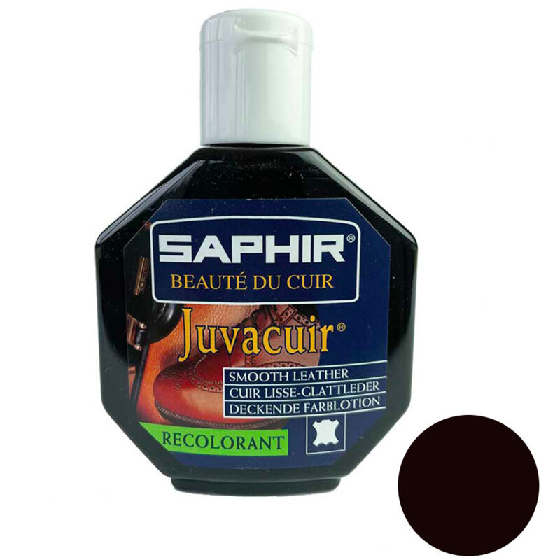 Teinture juvacuir Saphir 75 ml marron fonce