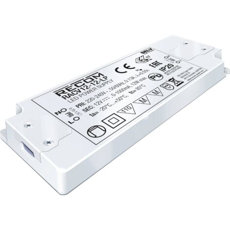 RECOM Driver de LED 12 W 0 - 1000 mA 12 V/DC réglable 1 pc(s) Y246402