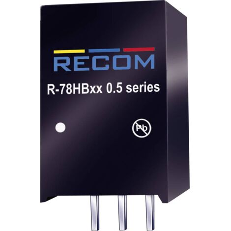 RECOM R-78HB5.0-0.5 Convertitore DC/DC da circuito stampato 48 V/DC 5 V/DC 0.5 A 2.5 W Num. uscite: 1 x Contenuto 1 pz.
