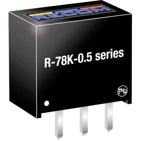 RECOM R-78K5.0-0.5 Convertisseur CC/CC 5 V 0.5 A 2.5 W Contenu 1 pc(s) C642042