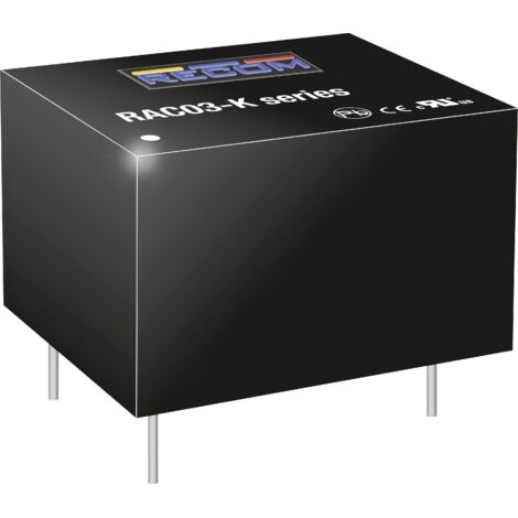 RECOM RAC03-05SK Alimentation CA/CC pour circuits imprimés 5 V 3 W Y244222