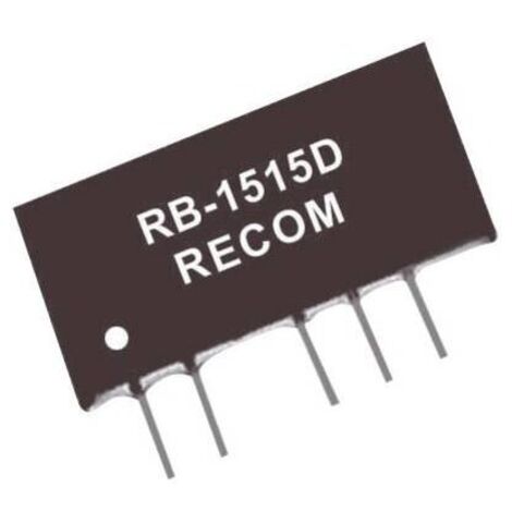 RECOM RB-2415D Convertitore DC/DC da circuito stampato 24 V/DC 15 V/DC, -15 V/DC 33 mA 1 W Num. uscite: 2 x