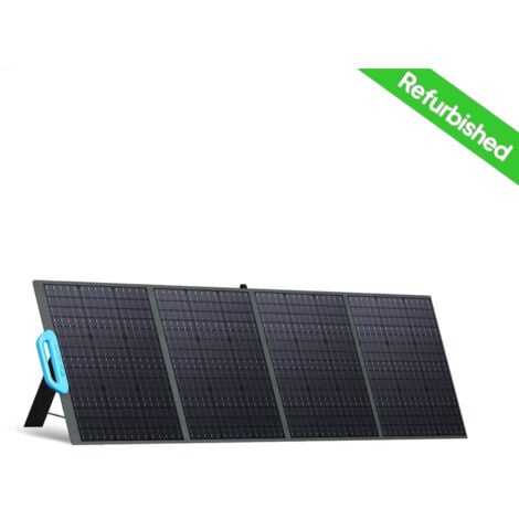 [Reconditionné]BLUETTI Panneau Solaire 200W, Panneau Solaire Portable pour Centrale électrique EB3A/ AC70/ EB70/ AC180, Panneau Solaire Monocristallin Pliable avec Supports Réglables pour Voyages, Cam