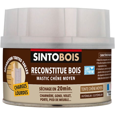 Reconstitue bois pour les parties manquantes (charges lourdes) 190g Chêne moyen SINTO