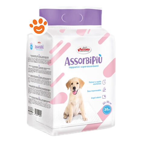 Record Assorbipiù Tappetini Assorbenti per Cani (60x90cm)  - Record Assorbipiù Tappetini Assorbenti per Cani (60x90cm) - Confezione da 30 Tappetini