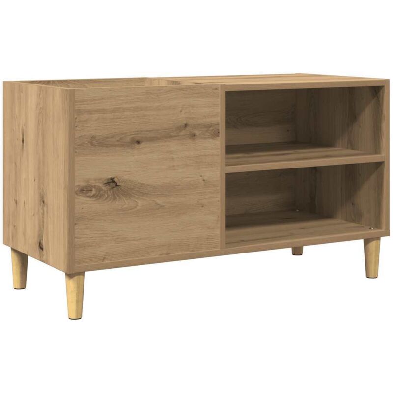 Record Cabinet Artisan Oak 84.5x38x48 Cm Engineered Wood Vidaxl