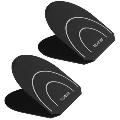 Record Cleaner Vinyl Record Holder Disc Cleaning Protective Pad-Black-