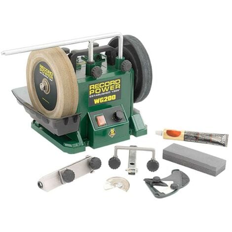 Record Power WG200-PK/A 8" Wetstone Grinder Package