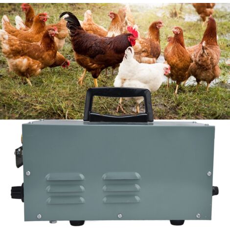 Recortadora automática de picos de pollo 9DQ-4 – Recortadora eléctrica de picos de aves con control de temperatura (0–6 °C), tamaño: 27 x 16 x 13,7 cm, material: hierro, incluye 2 cuchillas y manual d