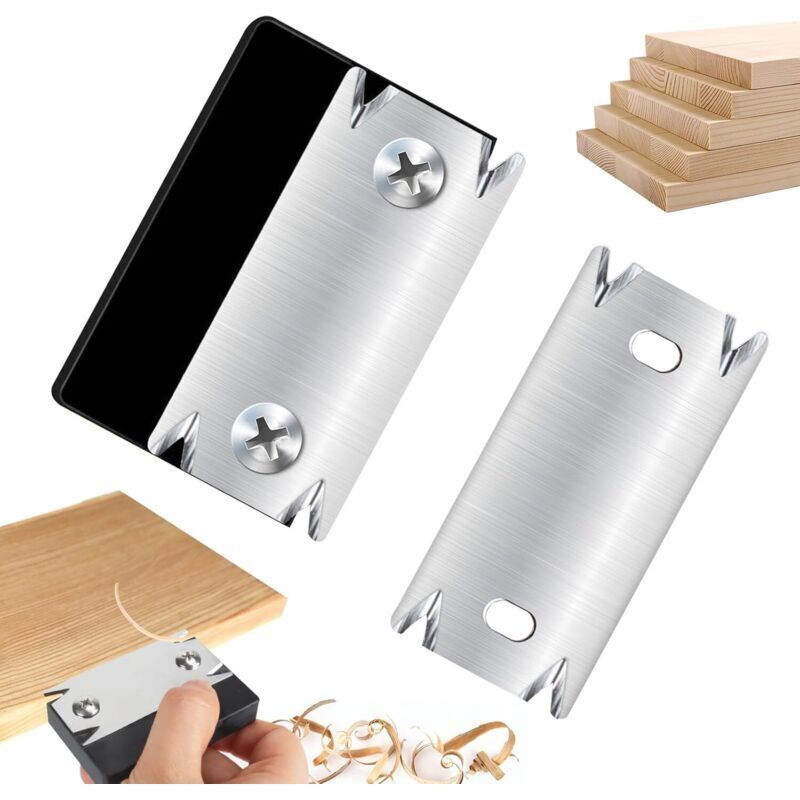 Recortadora de bordes de madera con 1 cuchilla de repuesto, recortadora de bordes manual portátil, cuchilla para carpintería, cepilladora manual