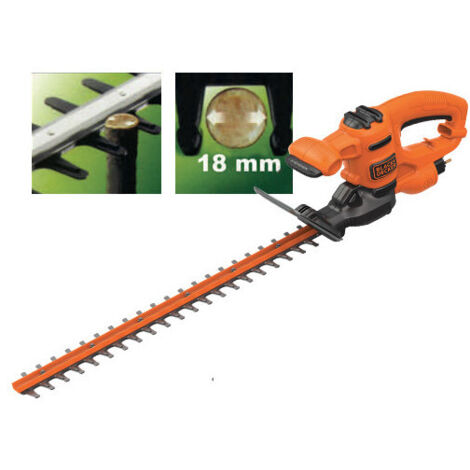 Recortadora de setos eléctrica de 450 W, cuchilla de 50 cm, paso de 18 mm – compacta – Black & Decker