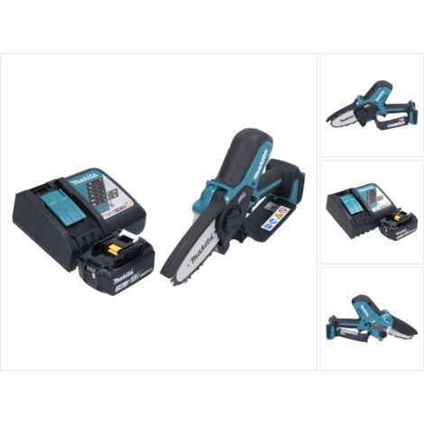 Recortadora sin cable Makita DUC 101 RF01 18 V 10 cm sin escobillas + 1x batería 3,0 Ah + kit cargador