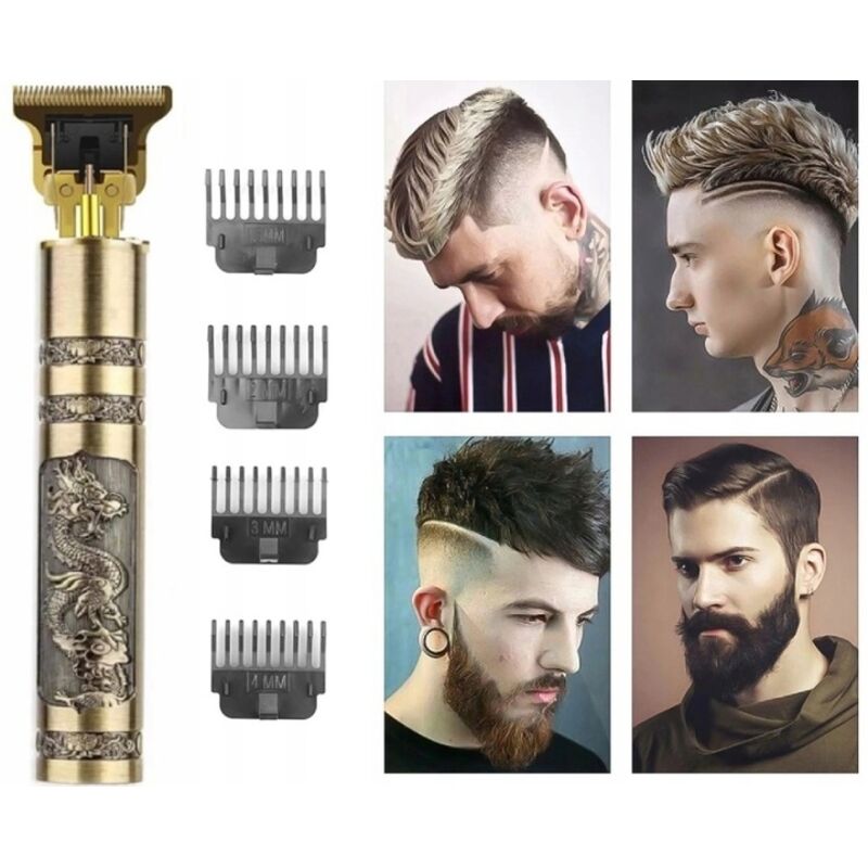 Recortadora vintage para afeitar el cabello, la barba y el cuerpo.