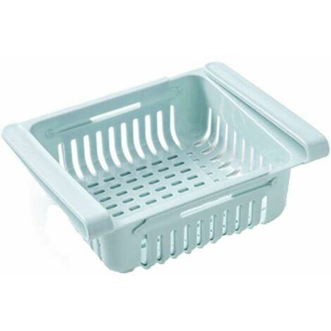 Reco.ukigerator Drawer Organizer Reco.ukigerator Drawer Shelf Holder co.ukidge Storage Box Partition Layer Home Organizer (1pc, Blue)