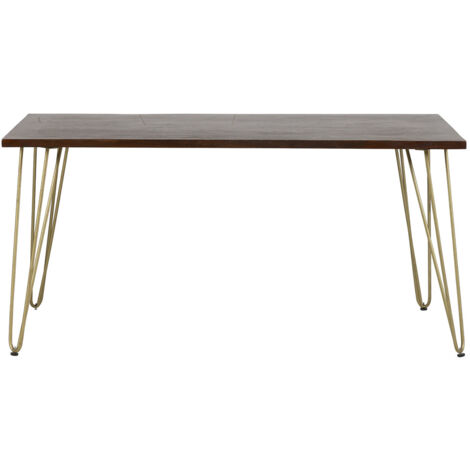 Rectangular 6 Seater Dining Table Dallas Dark Mango