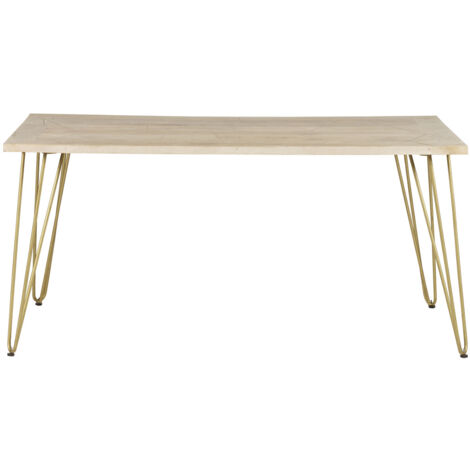 Rectangular 6 Seater Dining Table Dallas Light Mango