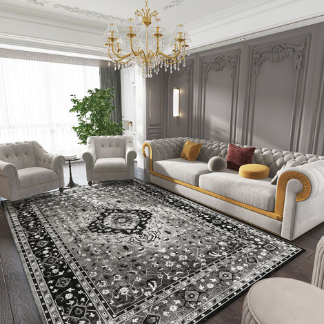 Rectangular Area Rugs Carpet Mats Anti-Slip Bedroom/Office/Hallway