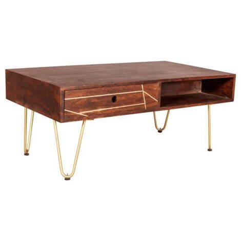 Rectangular Coffee Table Dallas Dark Mango