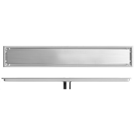Rectangular Floor Drain Water Barrier Function Avoid Clogging Stainless Steel Shower Linear Drain for Kitchen Hotel