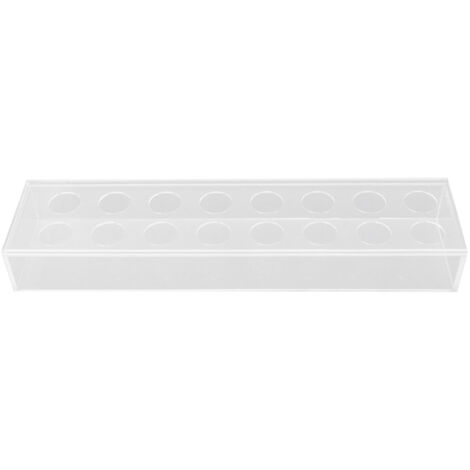 Rectangular Floral Centerpiece Clear Acrylic Flower Vase for Dining Table Wedding Party Home 16 Hole