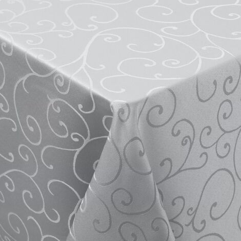Rectangular Jacquard Tablecloth Stain-resistant Washable Polyester for Outdoor Indoor Garden Wedding