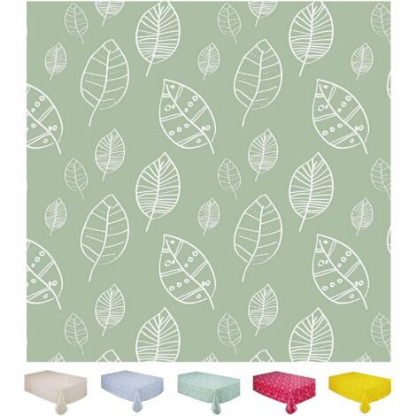 Rectangular PVC Oilcloth Tablecloth Bias Finish Wipe Clean