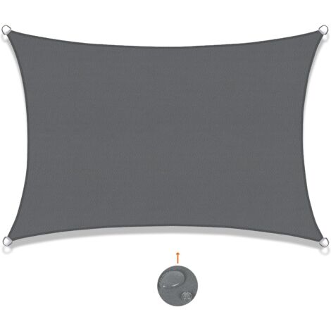 Rectangular Shade Sail 2.5x3m Waterproof Canvas Shade UV Protection