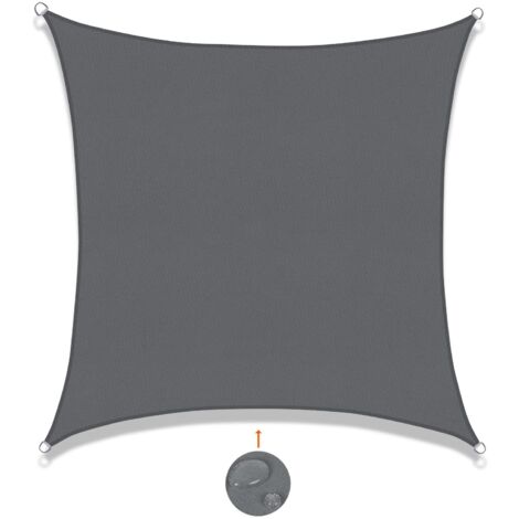 Rectangular Shade Sail 4x4m Waterproof Canvas Shade UV Protection
