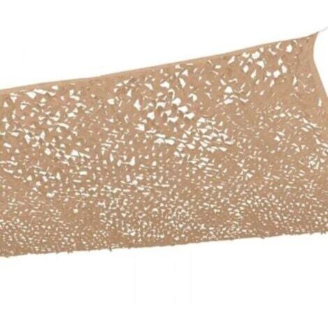 Rectangular shade sail, camouflage design, 3x3 m, sand