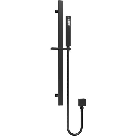 Rectangular Slider Rail Kit with Outlet Elbow - Matt Black