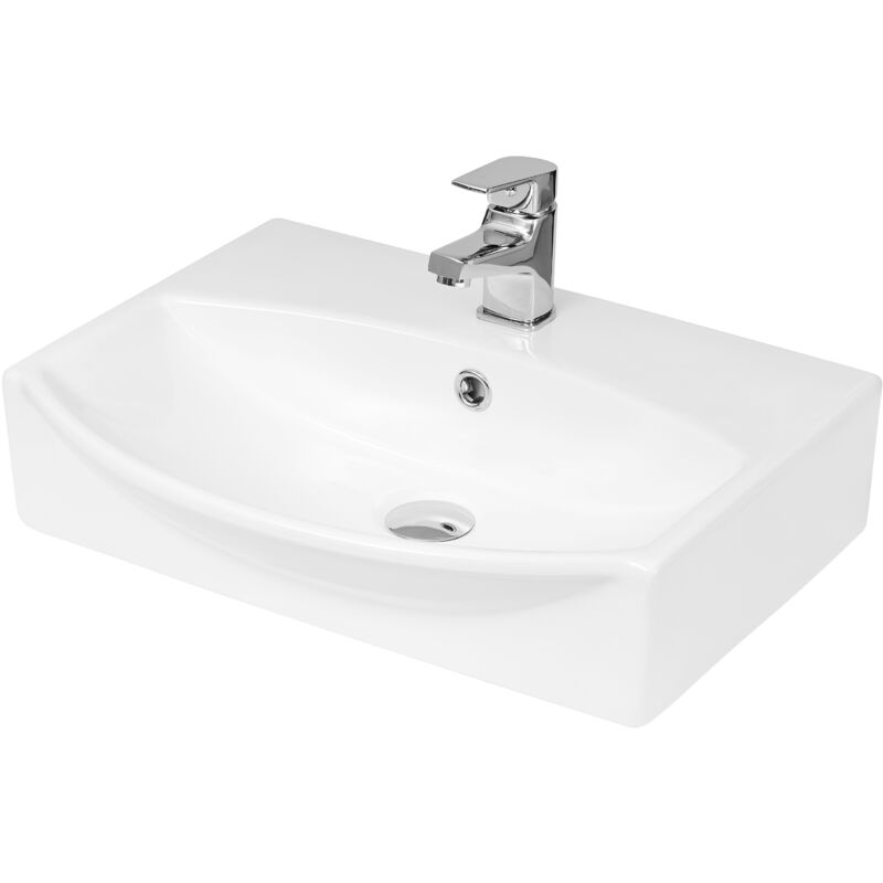 Balterley - Rectangular Wall Hung Ceramic 1 Tap Hole Basin - 500mm