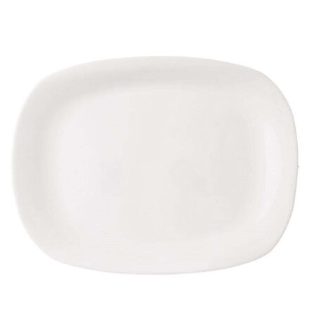 Rectangular white glass bowl for serving starters and desserts