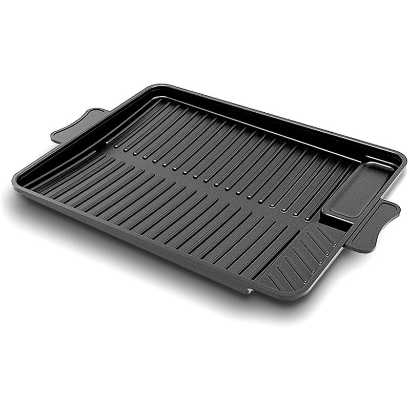 

Rectangulo multifuncional coreana sarten piedra medica antiadherente Pan Negro Pan Barbacoa, Negro