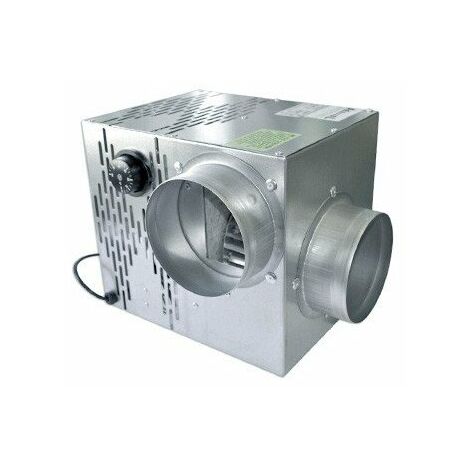 Recupair – Caisson de distribution d'air chaud 500m3/h – Récupération de chaleur cheminée – Installation facile – Fonctionnement silencieux – 4 bouches