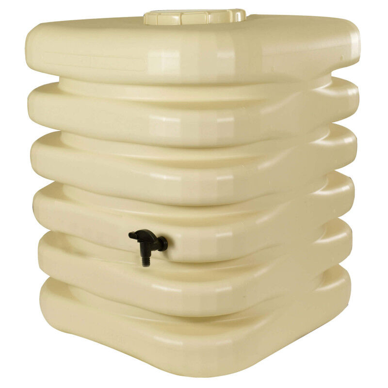 Récupérateur d'eau cubique 1000 Litres beige