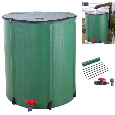 Récupérateur d'eau de pluie 60x60x88cm, PVC 250L