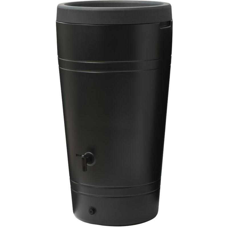 Nature - Récupérateur d'eau de pluie conique anthracite 230 l