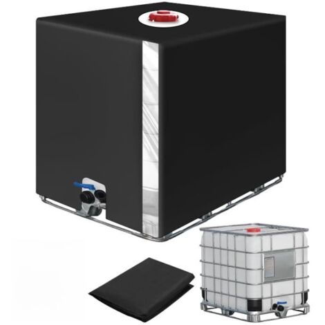 Récupérateur d'eau de pluie pour cuve IBC - 2 pièces - Film transparent anti-UV et anti-poussière