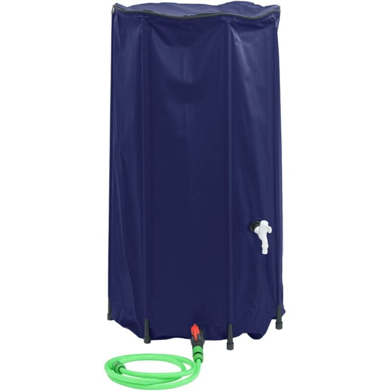 Vidaxl - Réservoir d'eau avec robinet pliable 100 l pvc Bleu