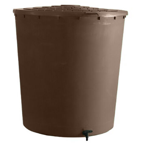 Récupérateur d'eau rond 500l avec couvercle
