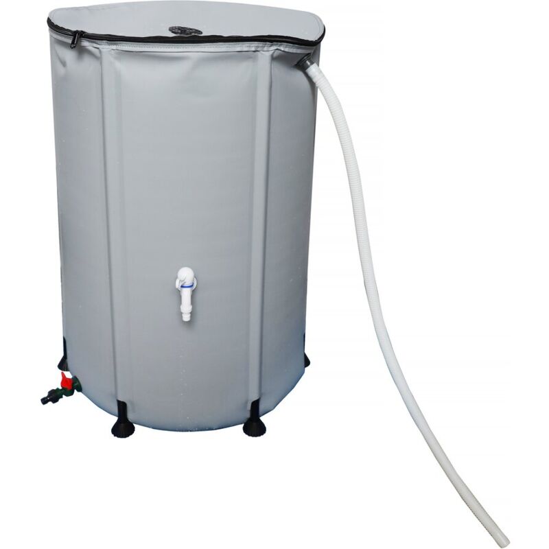 Récupérateur d'eau souple en pvc 500 l - Gris - Gris.